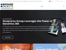 Tablet Screenshot of powerobjects.com